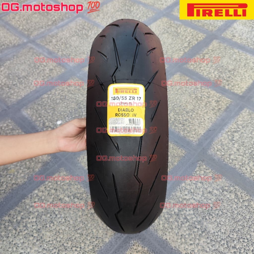 Ban Pirelli Diablo Rosso 4 180/55-17 ZX25R ZX25RR ZX4RR ZX6R ZX636 R6 CBR600 ER6N