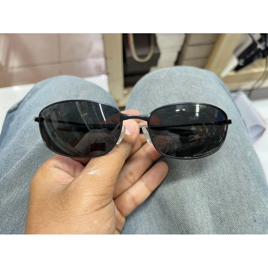 KACAMATA OAKLEY WHISKER SQUARE HITAM FULL LENSA HITAM second ori
