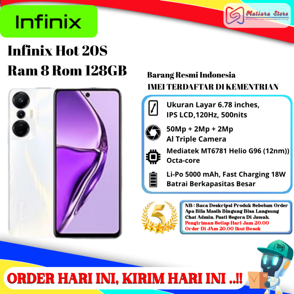 Infinix Hot 20S Ram 8 Ram 128GB
