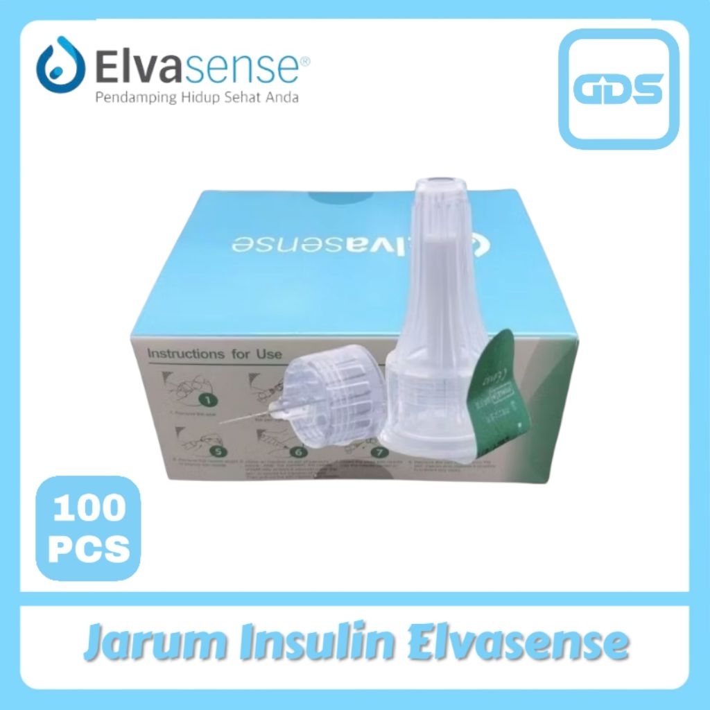 Jarum Insulin Elvasense 4mm  Pen Needle Elvasense