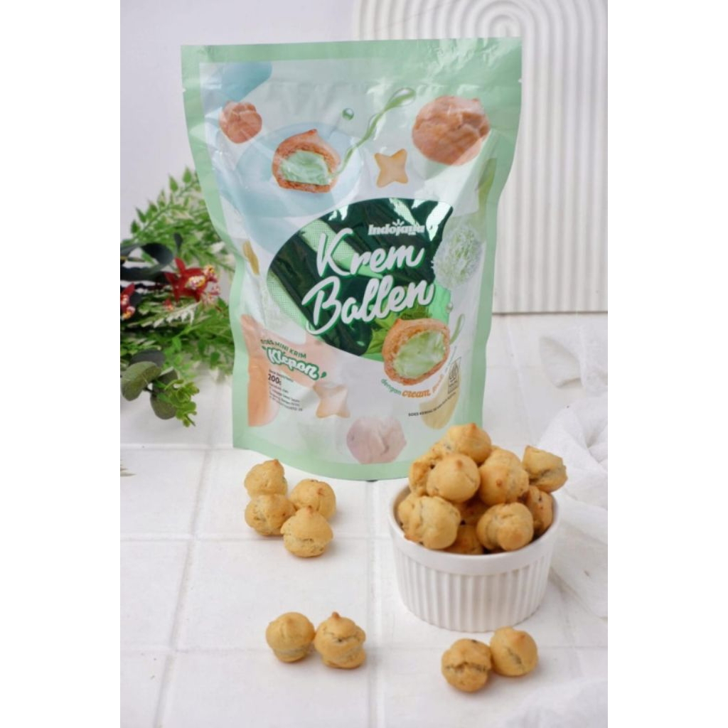 

Kue Soes Kering isi Krim Rasa KLepon. Kemasan 200gr
