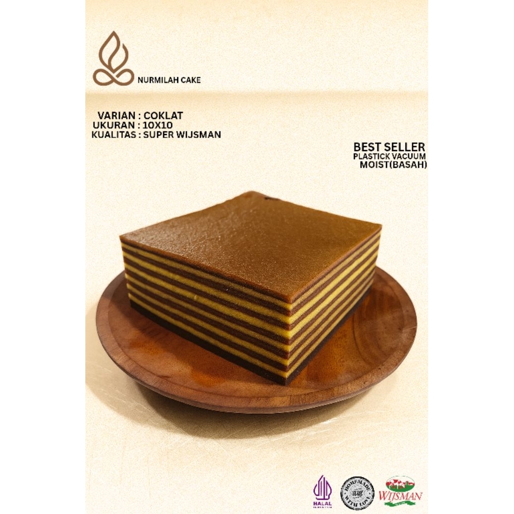 

Lapis legit coklat super wijsman 10x10