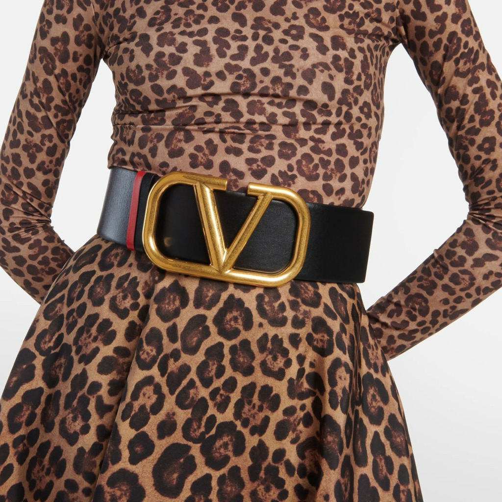 VALENTINO Vlogo V Logo Reversible Belt 70mm
