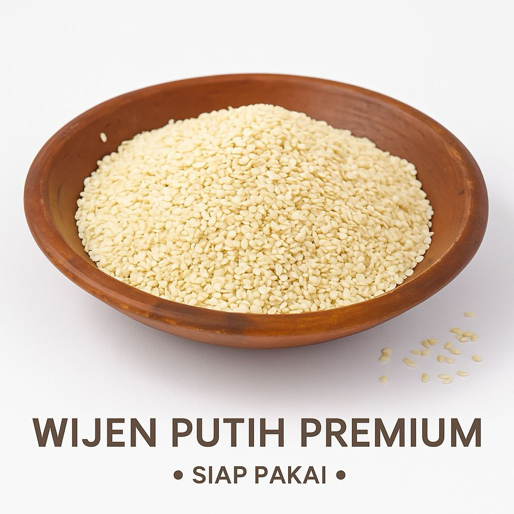 

1 kg-500 gram wijen putih white sesame biji wijen putih