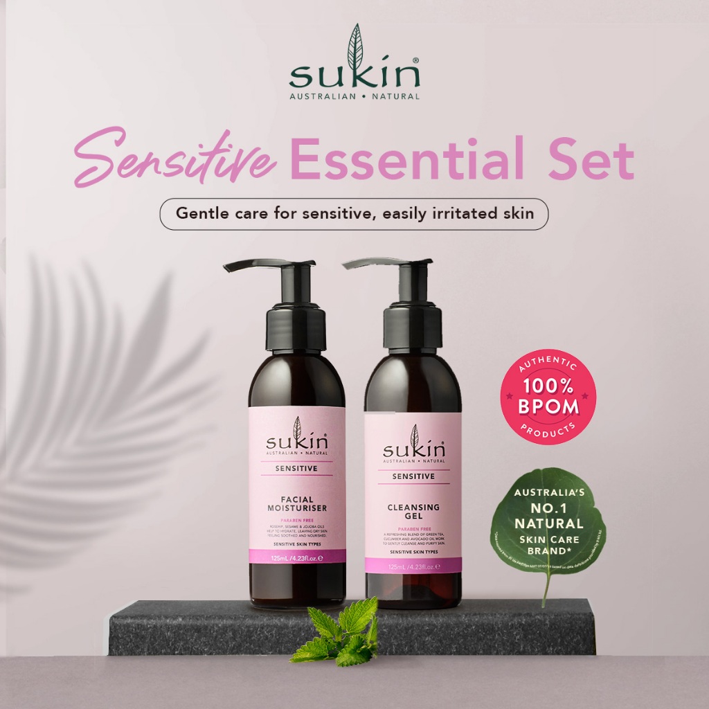 Sukin Sensitive Essential Set (Sukin Cleanser + Moisturizer)