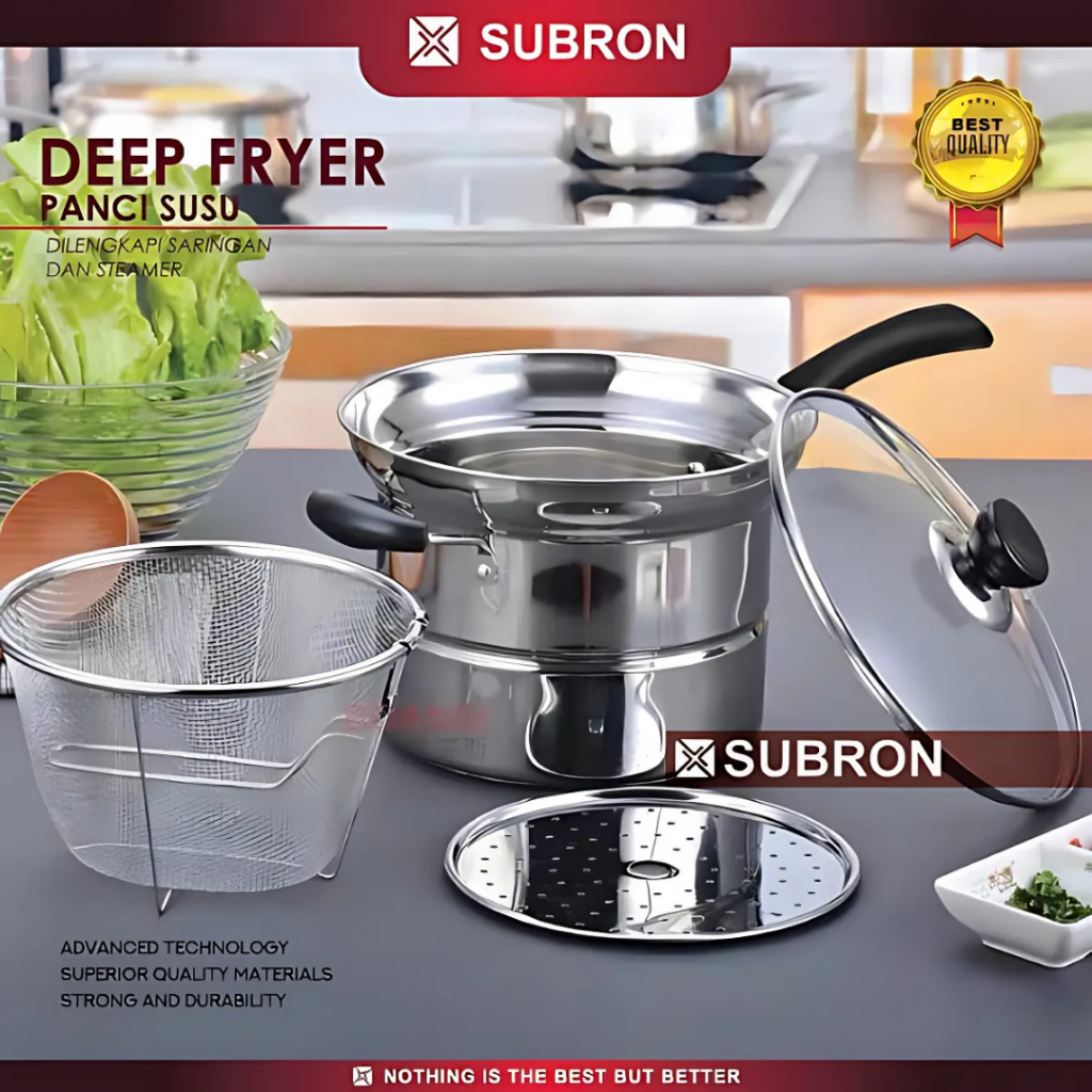 Panci Deep Fryer Subron Panci Goreng Sempol Serbaguna Panci Susu