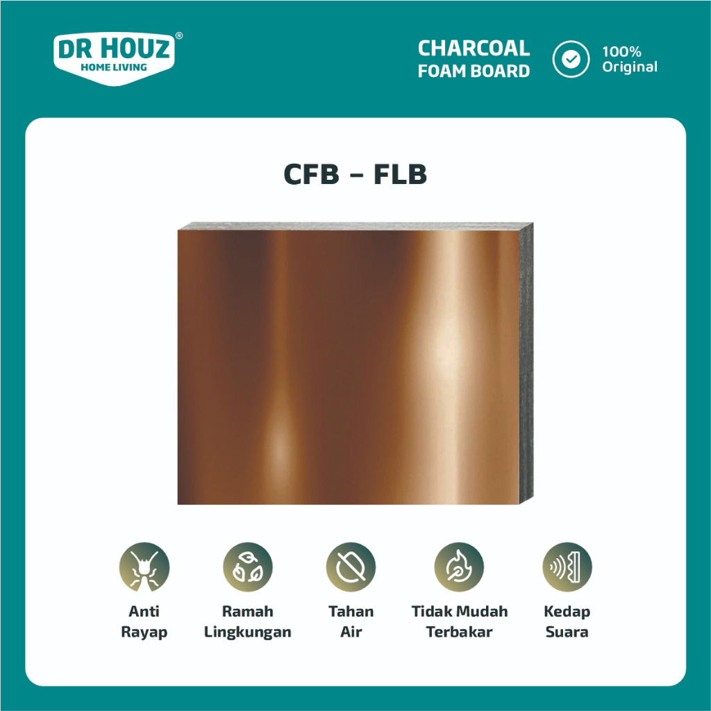 DR.HOUZ - Charcoal Foam Board - CFB FLB Mirror (Wall Board)