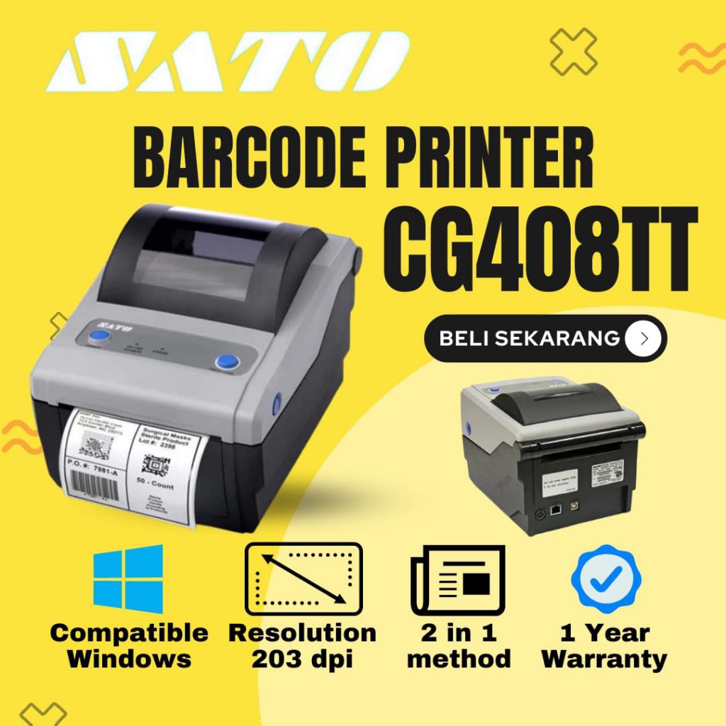 Printer Barcode Sato CG408T