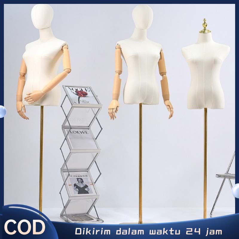 Manekin Patung Baju Patung Manekin Badan Wanita Mannequin Store Displa Kain Kaki Besi Premium