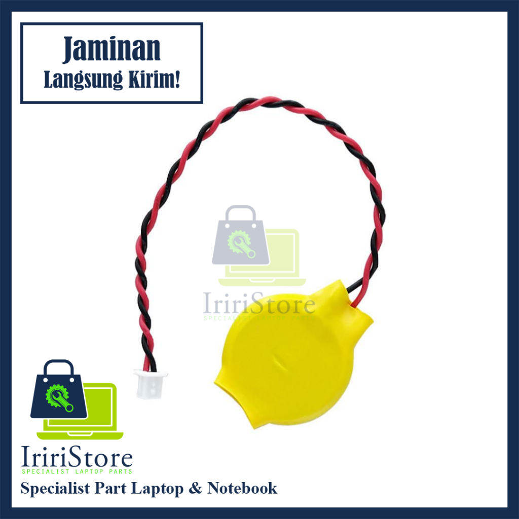 BATERAI CMOS LAPTOP CR2032 3V 2 PIN KABEL