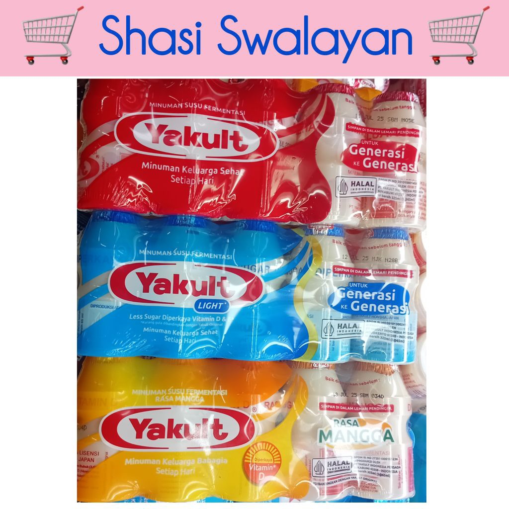 

YAKULT SUSU FERMENTASI 5 PCS - Biasa/ Mangga/ Les Sugar