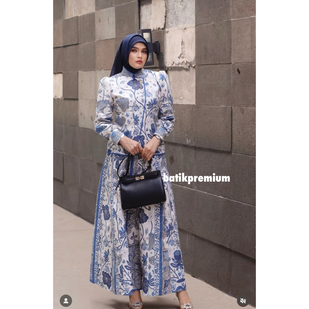 BATIK KERJA WANITA STELAN PREMIUM