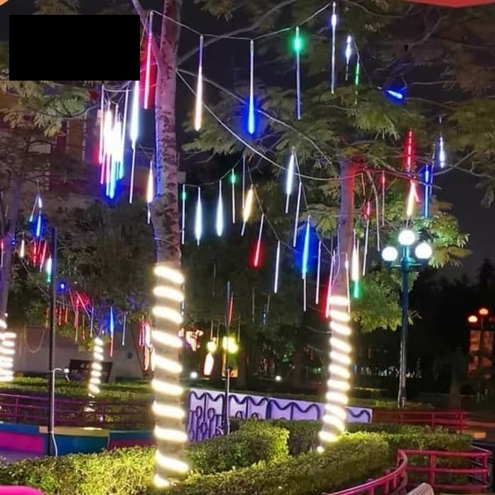 Lampu Meteor LED Hujan 300 cm / Lampu Meteor LED Hujan 8 Tube / lampu led hias meteor hujan 3 Meter