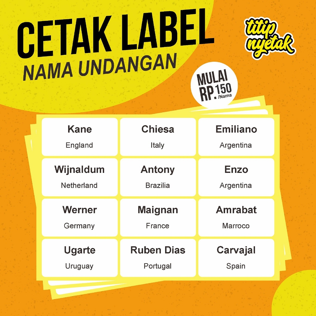 

Cetak Label Nama Undangan Murah