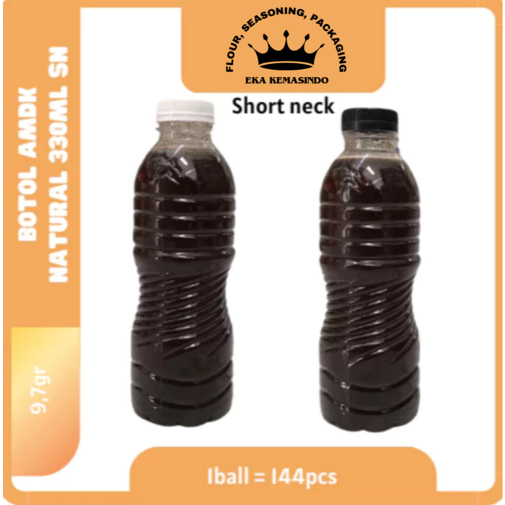 Botol Plastik 330ml SN AMDK | Botol aqua 330ml | Botol Plastik 330ml Natural