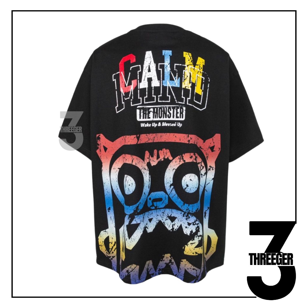 Calmmind Gradient Monster Tee Black Original / Calmmind Original