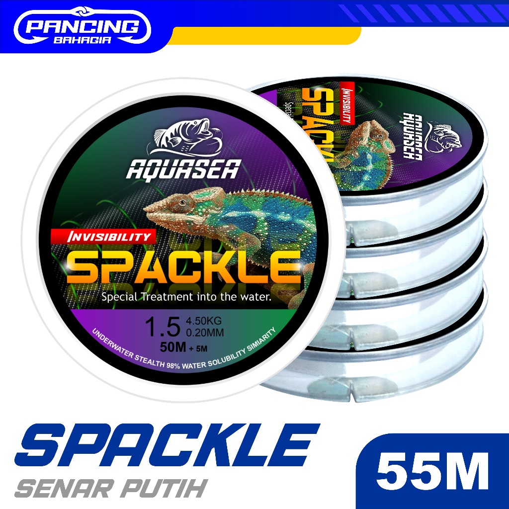 Pancing Bahagia - Senar Pancing Putih Nilon Memancs Pancing Ikan  Spackle Bunglon  Pancing Nilon  Te