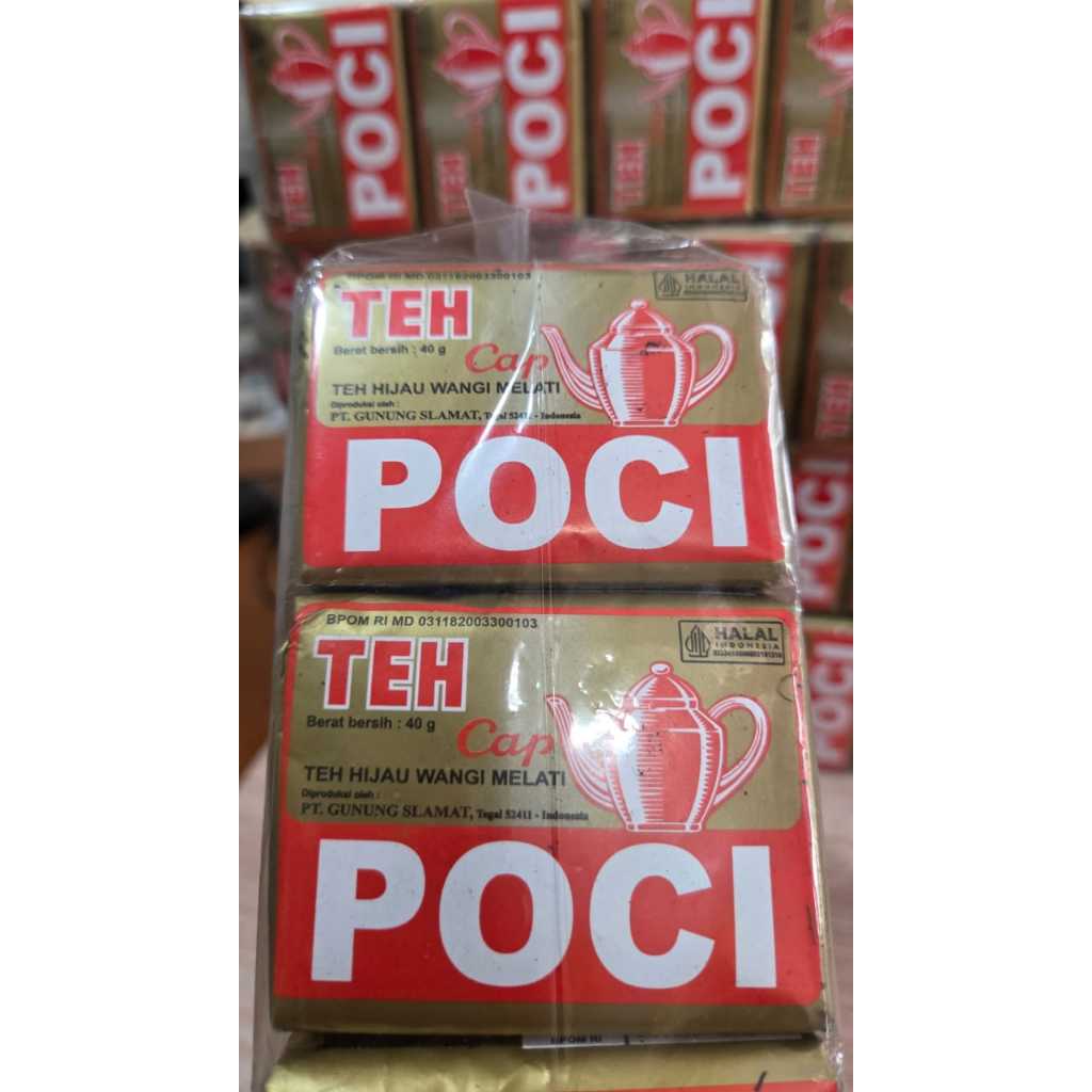 

GROSIR TEH POCI GOLD TEH TUBRUK AROMA MELATI 40 GRAM ISI 10