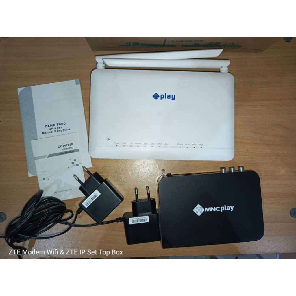 ZTE Wireless Modem Internet Wifi Router Hotspot Bekas Second ZTE GPON ONT MNC Play Indosat Hifi & ZT