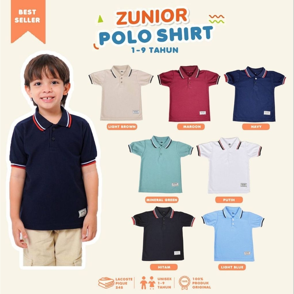 Baju Kaos Polo Anak Laki-laki Kaos Kerah