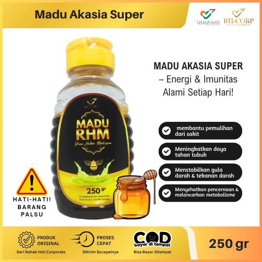 

Rehab Hati Herbal Madu RHM Akasia Maliefera 250 Gram