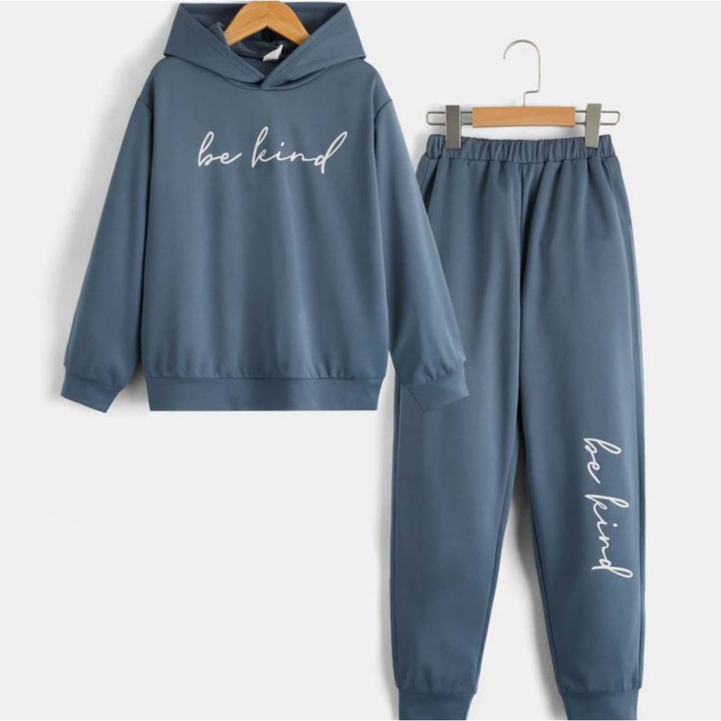 ONE SET HOODIE JOGER OVERSIZE FLEECE PREMIUM S-5XL JUMBO UNISEX