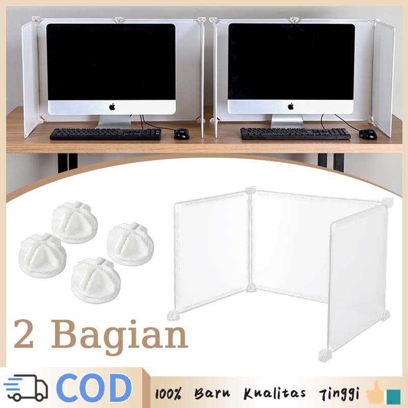 Partisi Meja Kantor Dilepas Sekat Pembatas Meja Kerja 35*45cm Partisi Sekat Meja Kantor Portable