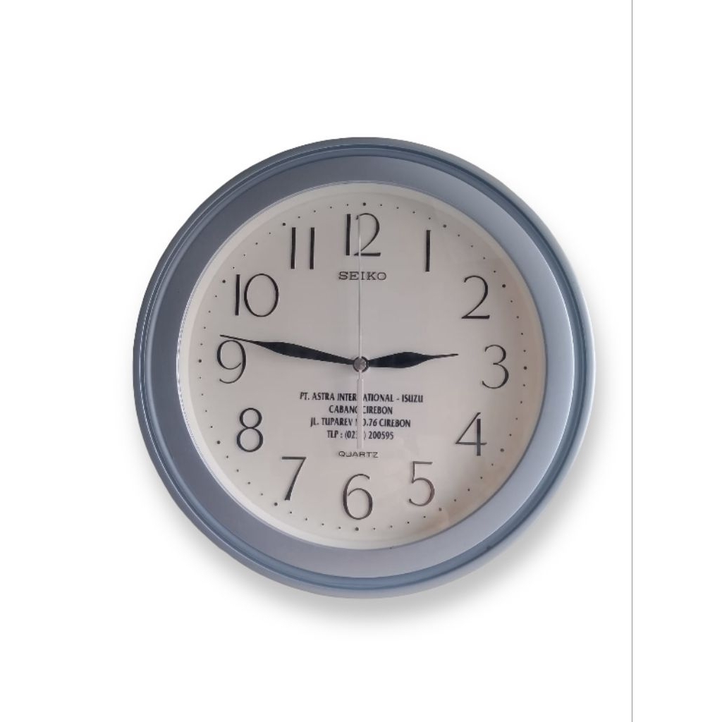 Jam Dinding Second SEIKO cover original Mesin Baru, 100k (Free Batu Baterai)