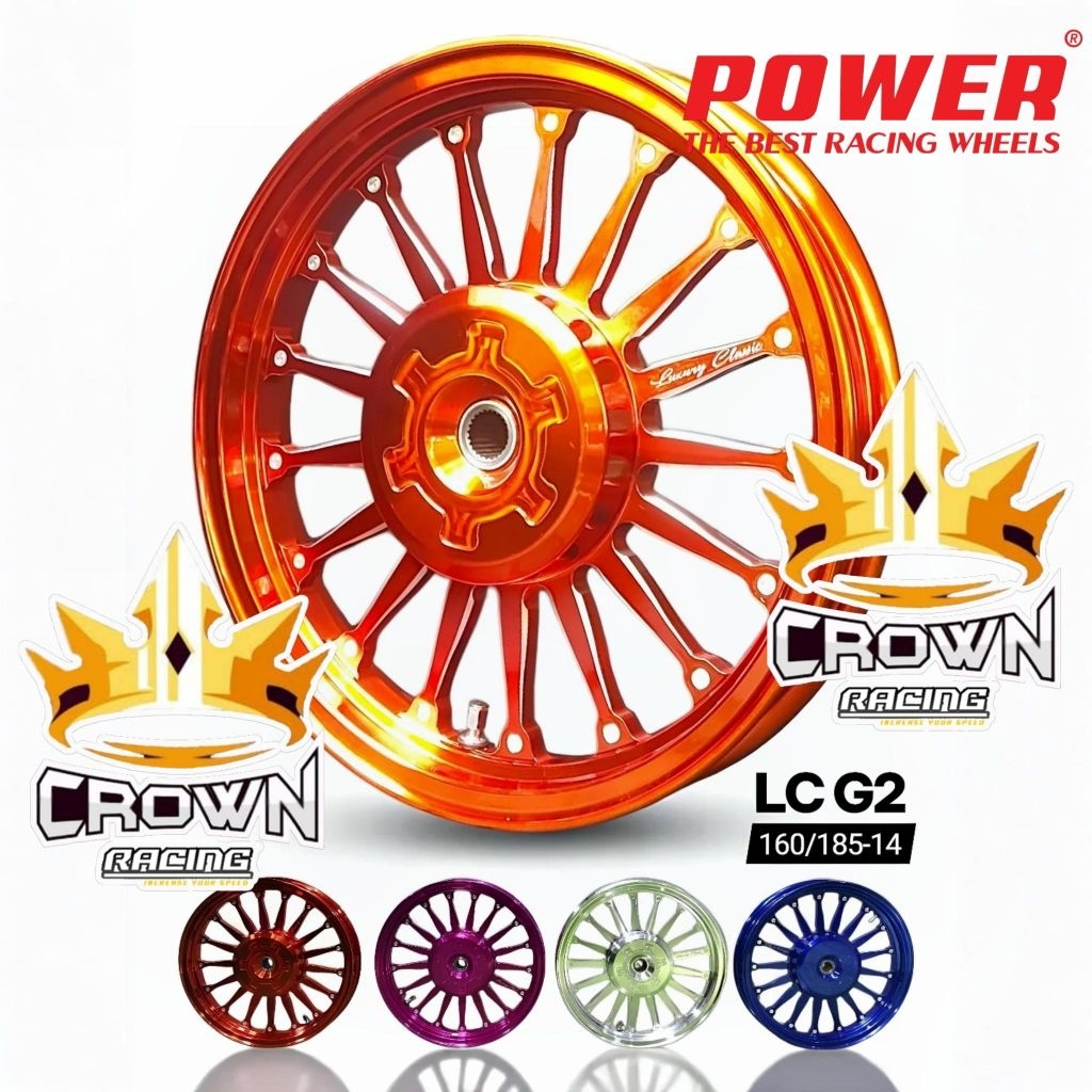 Velg Power Luxury Classic G2 Beat / Scoopy / Genio / Spacy / Vario 110 125 150 / Mio Fino Soul Karbu