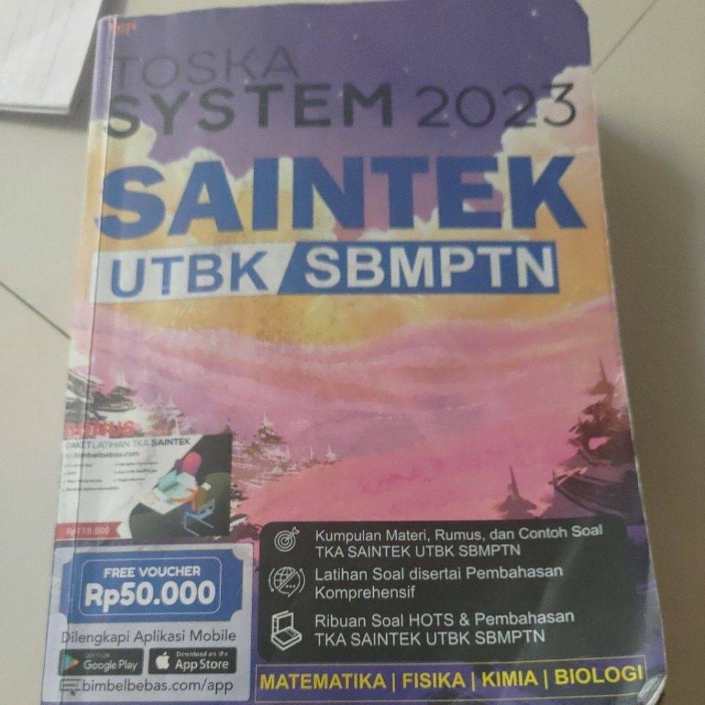 buku utbk kumpulan soal utbk SBMPTN tosca sistem 2023 soal-soal ujian masuk perguruan tinggi negeri