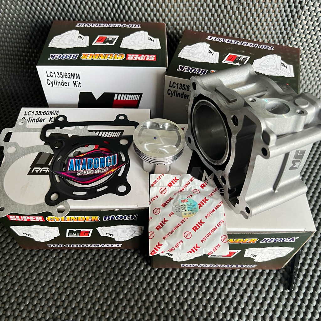 Blok bore up mx king mx old njmx r15 60 62 63 65 blok MG RACING casting