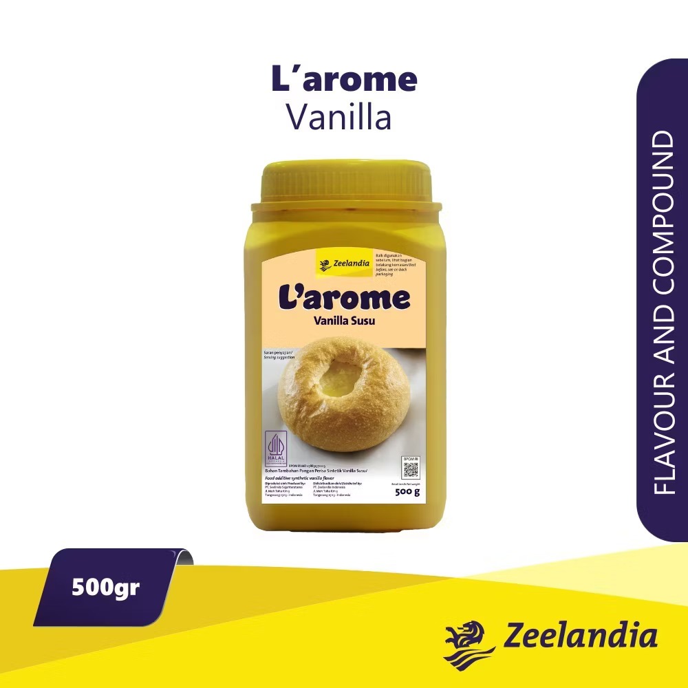 

Larome Vanila Susu 500g Perisa Vanila Bubuk
