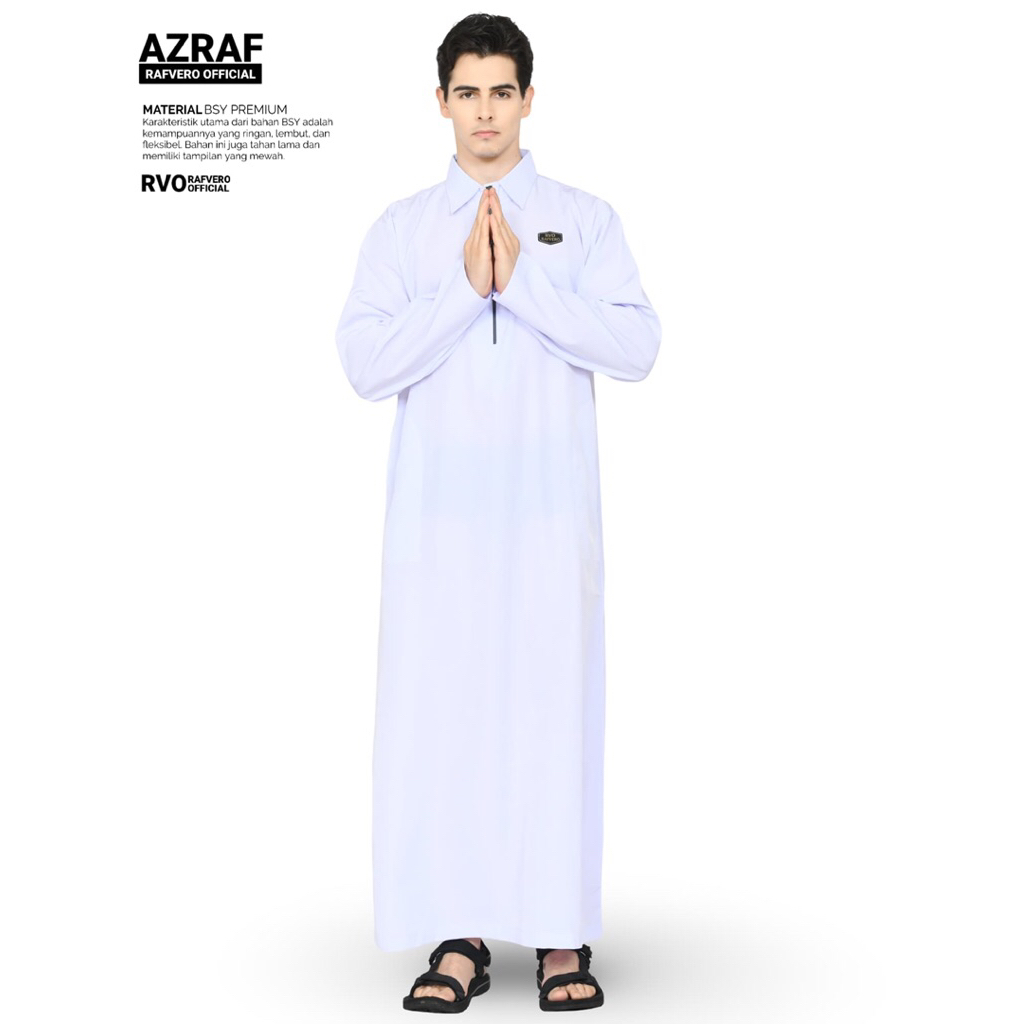 Jubah Pria AZRAF Muslim Modern / Gamis Jubah Pria Elegant / Jubah Pria Casual
