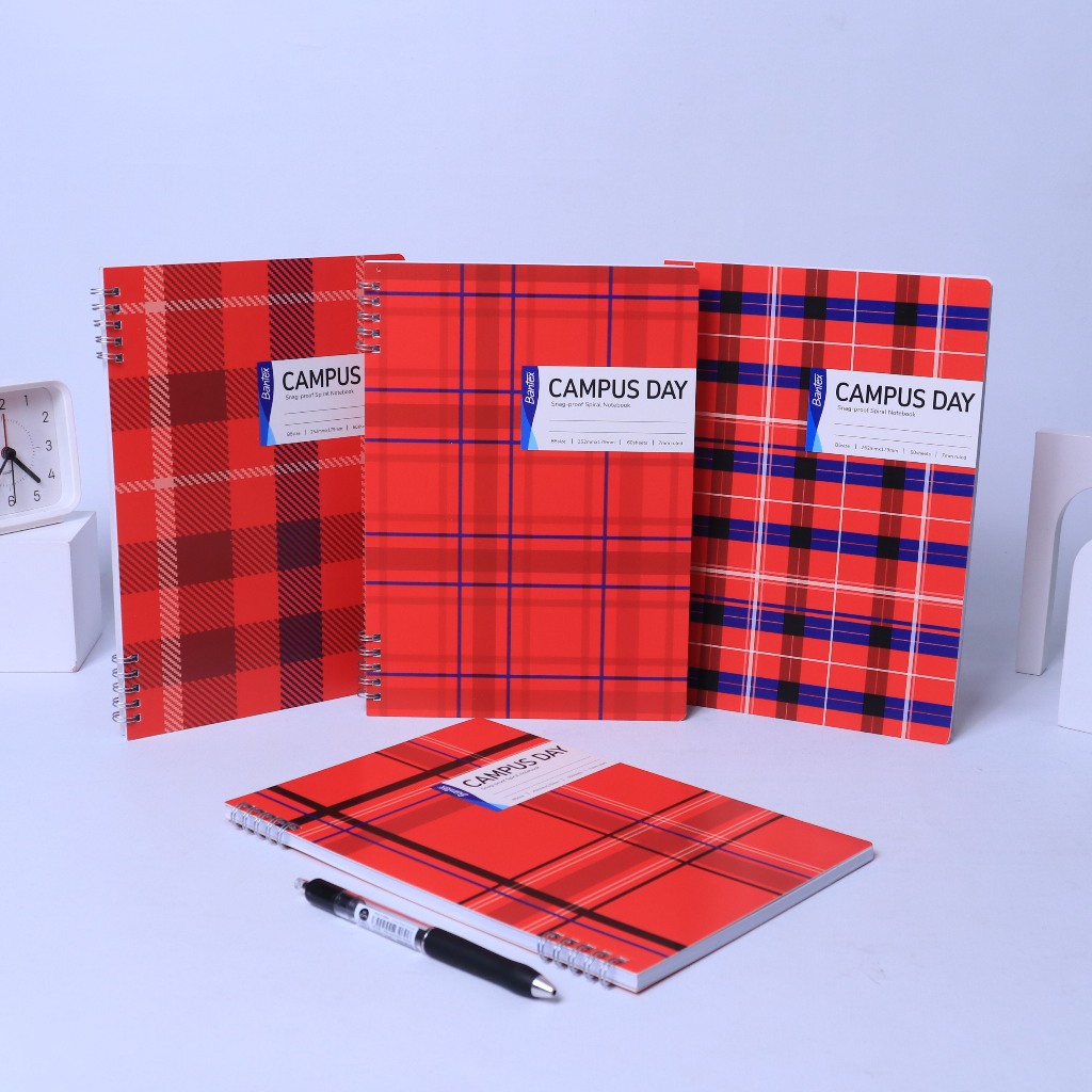 

[Stationery Spectrum] Bantex Spiral Notebook B5 70 gsm Bergaris Campus Kotak Modern Buku Catatan Tugas Sekolah SPB560-005