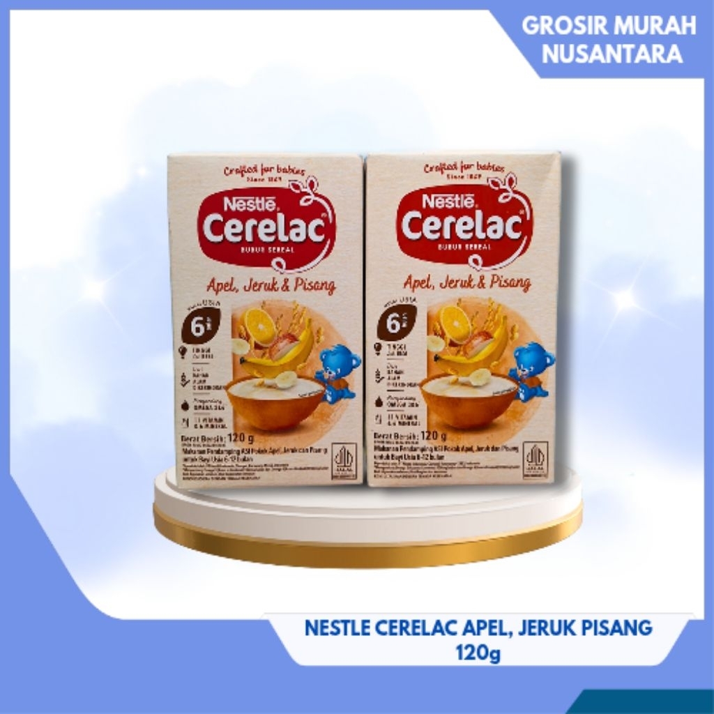 

CERELAC BUBUR APEL, JERUK & PISANG 120g