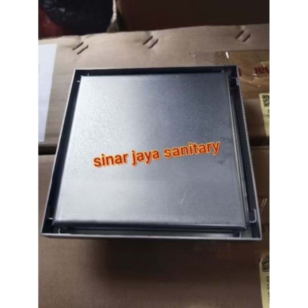 Smart floor drain 20x20cm stainless kuningan / Floor drain stainless plat