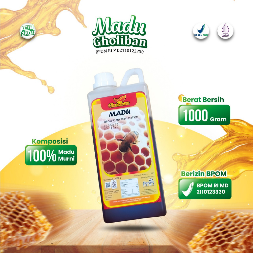 

Madu Gholiban BPOM RI MD852110123330 isi 1kg