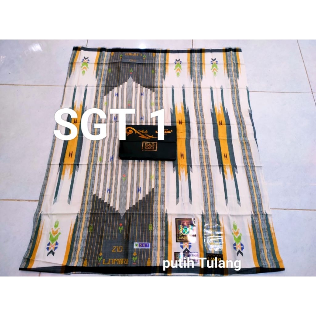 SARUNG LAMIRI SGT S90 SUTRA BENANG 210 MOTIF FULL SONGKET TIMBUL