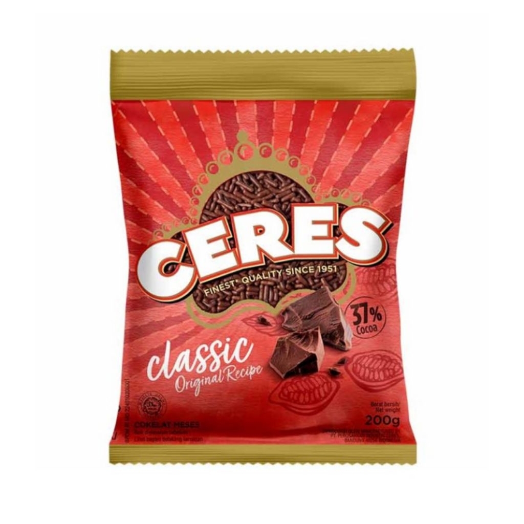 

Ceres Hagelslag Cokelat Meses Klasik 200 g
