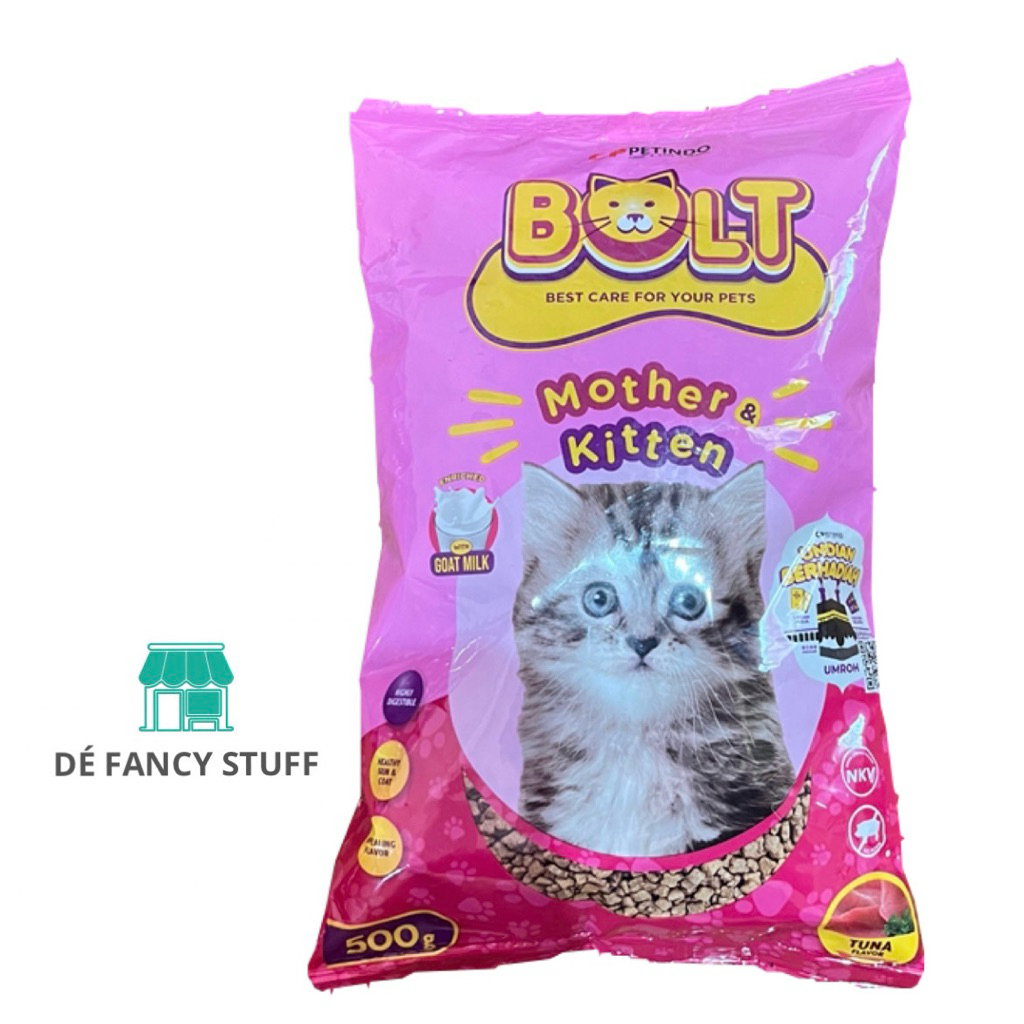 Bolt mother & kitten makanan kucing 500g / Bolt mother & kitten dry food