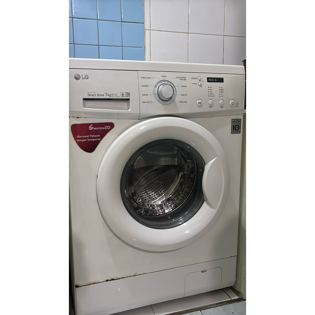 SECOND MESIN CUCI LG INVERTER DIRECT DRIVE 7kg