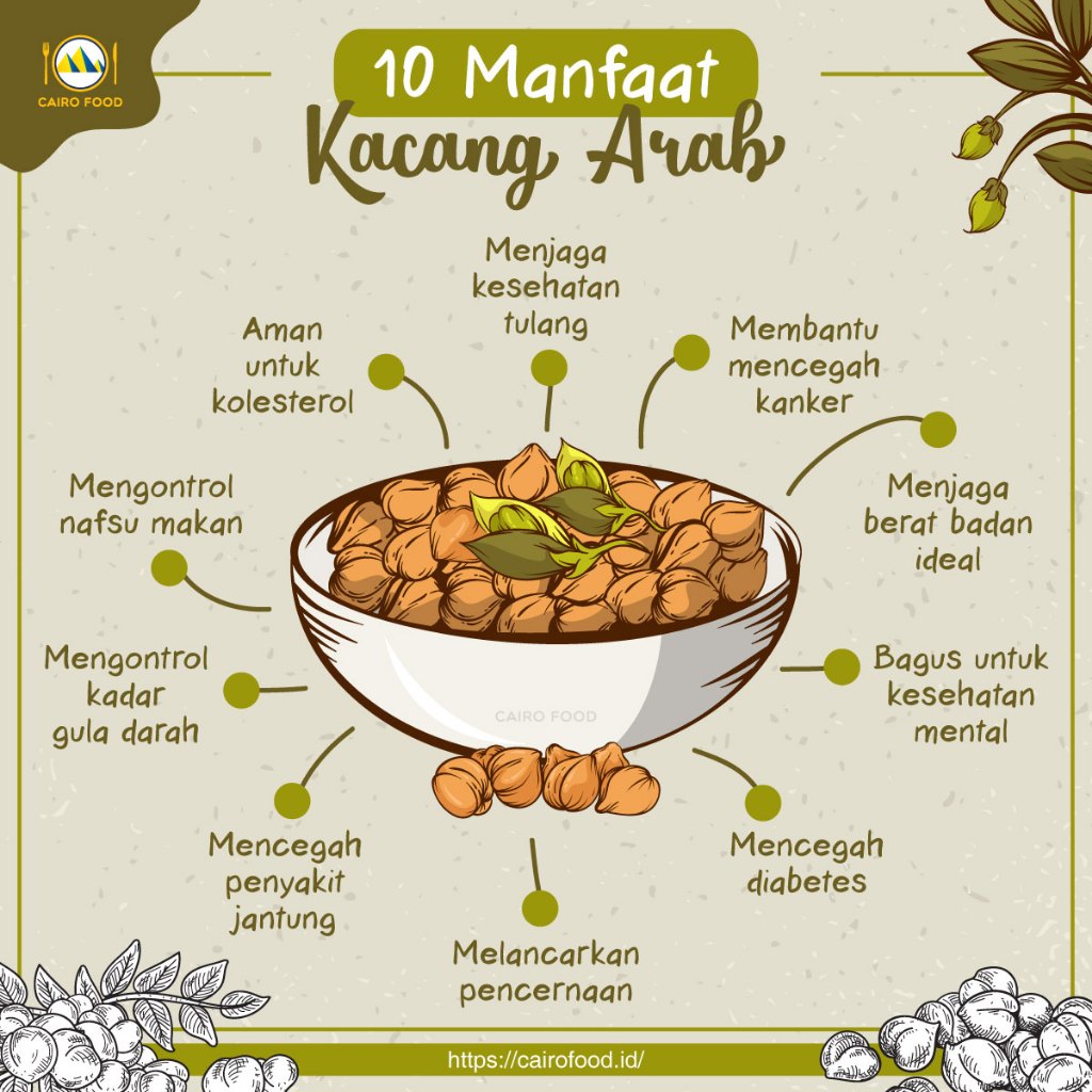 

KACANG ARAB CAMILAN SEHAT KAYA MANFAAT