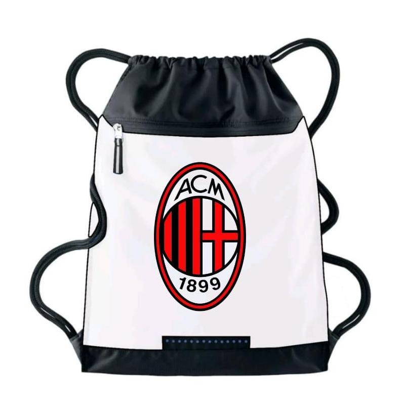 Tas Serut Pria Olah raga string bag Selempang Sepak Bola AC Milan / Tas Sepak Bola AC Milan