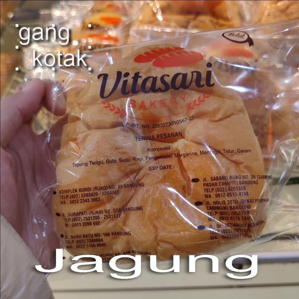

VITASARI BANDUNG Roti Jagung Satuan