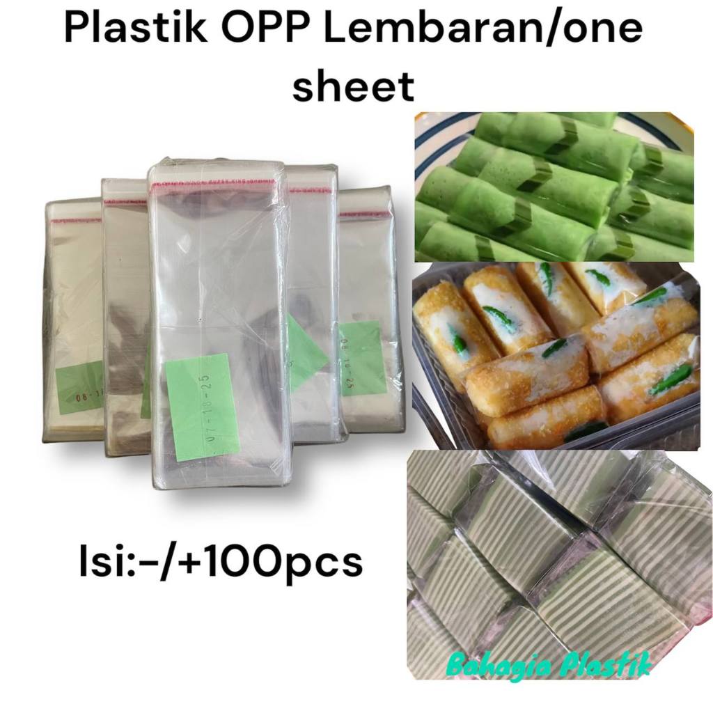 Opp One Sheet , Opp Lembaran , Opp Kue 7x18 , 8x18 , 9x18