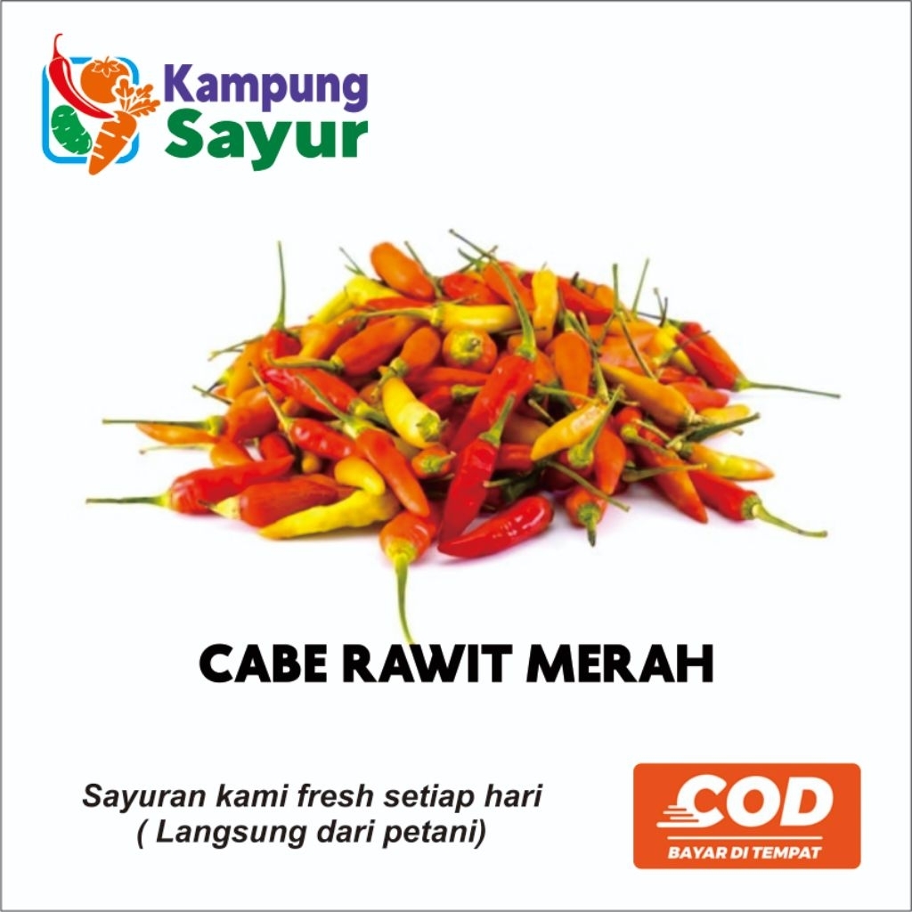 

500 gram cabai rawit merah langsung dari petani