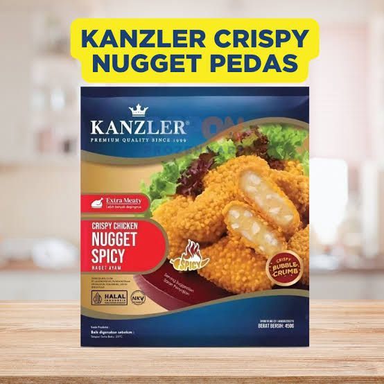 

Kanzler naget crispy pedaaaas hot 450 Gram