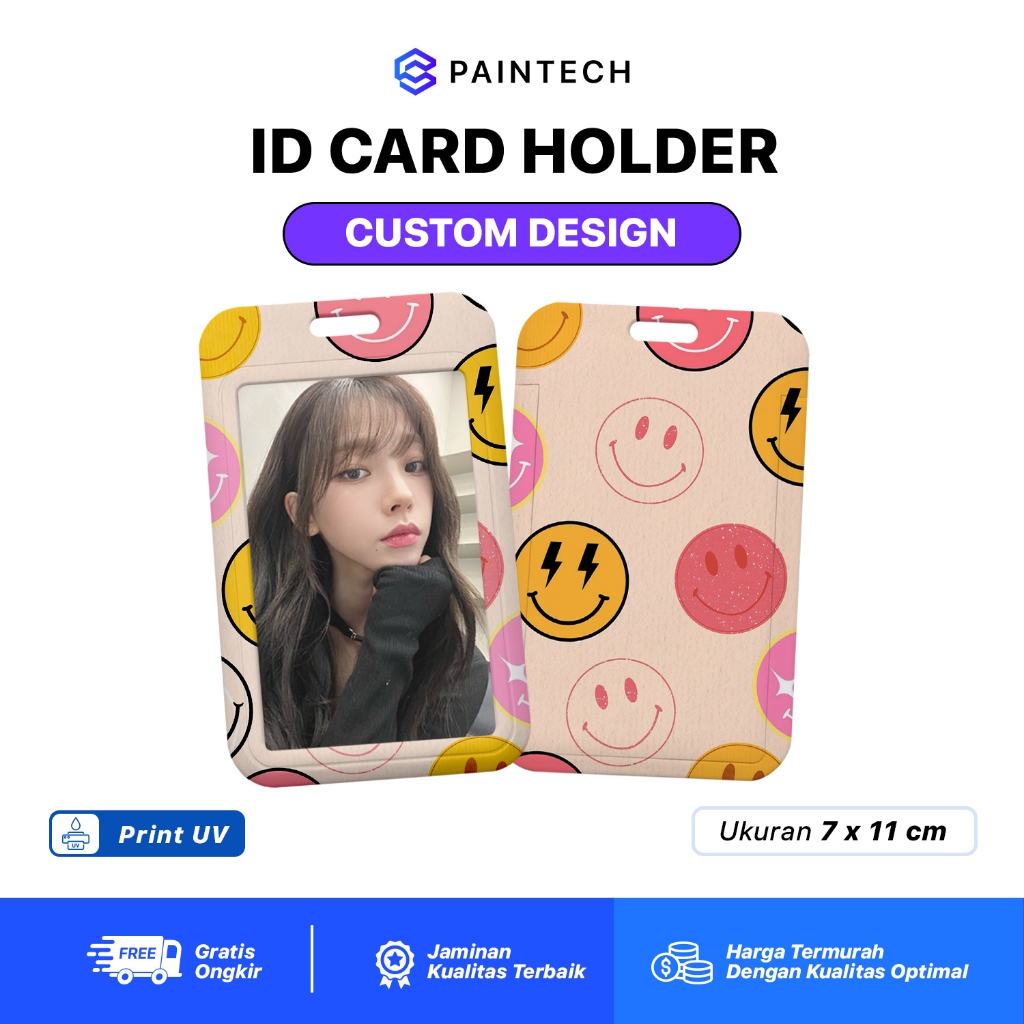 

Custom ID Card HOLDER / Cetak Name Tag Hardcase / Print Tempat Kartu Photocard