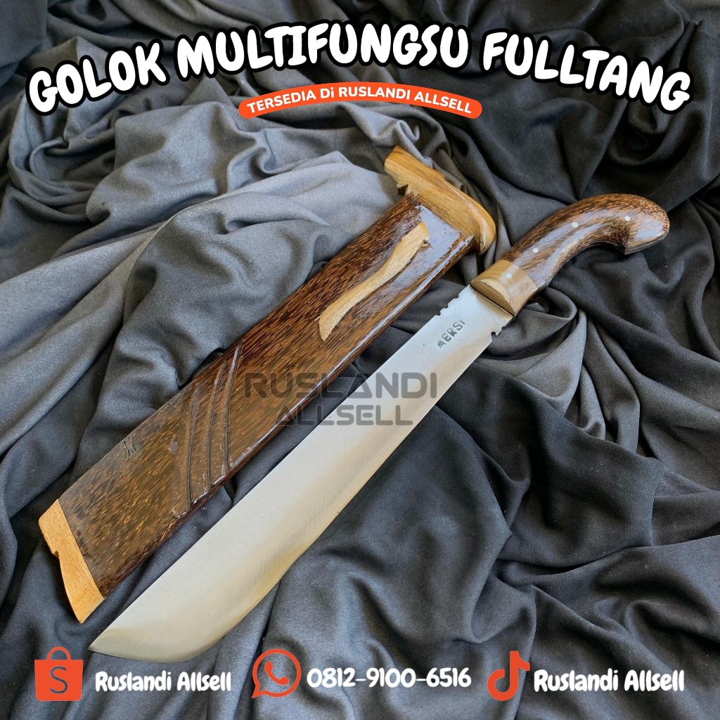 Golok Baja Asli Original Super Tajam 30cm Golok Aren