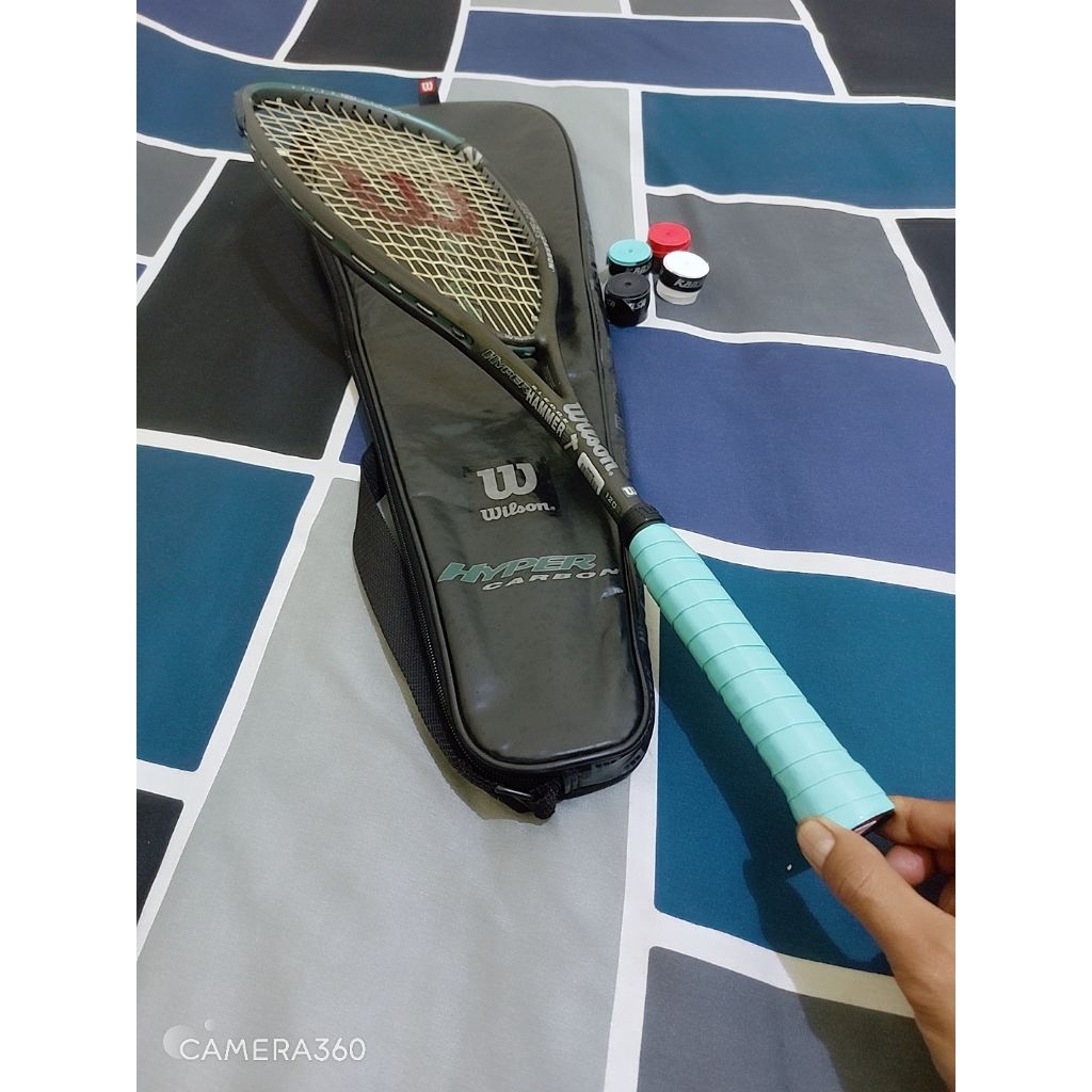 RAKET SQUASH WILSON HYPER HAMMER SLEDGE BEKAS MULUS ORIGINAL